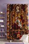 Bathroom Curtain, Roses and Tiger Painting Patterned Shower Curtain, Bathtub Curtain 175X200Cm - 2