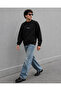 Unisex 3 Thread Threaded 100% Cotton Regular Hoodless Basic Sweatshirt - 3