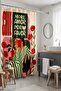 Bathroom Curtain, Girl Reading a Book Patterned Shower Curtain, Bathtub Curtain 175X200Cm - 5