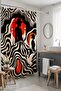 Bathroom Curtain, Patterned Shower Curtain with Geese and Female Theme, Bathtub Curtain 175X200Cm - 5