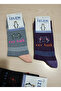 11-12 Year Old Girls' Seasonal Long Socks 12 Pack - 2