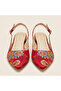 Valley Ethnic Pattern Short Thick Heeled Shoes - 3