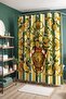 Bathroom Curtain, Green Tile and Lemon Pattern Shower Curtain, Bathtub Curtain 175X200Cm - 4