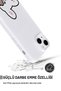 iPhone 14 Tavşan Protect Slim Glossy Full Covering Print Camera Protected Phone Case - 2