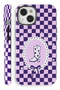 iPhone 15 Purple Cowboy Double Layer Full Covering Print Glossy Protect Phone Case