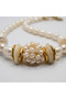 Natural Stone Women's Necklace Real Pearl Steel Gold Detailed Vintage Bohemian Jewelry - 3