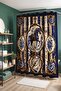 Bathroom Curtain, Navy Blue Noble Horses Patterned Shower Curtain, Bathtub Curtain 175X200Cm - 4