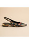 Valley Ethnic Pattern Short Thick Heeled Shoes - 2