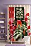 Bathroom Curtain, Girl Reading a Book Patterned Shower Curtain, Bathtub Curtain 175X200Cm - 2