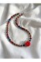 Natural Stone Fruit Necklace with Pomegranate Figure - 2