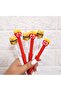 2-Piece Gel Pen Set with Hamburger and Potato Figures (1 Red + 1 White)