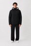 Men's Black, Plush Lined, Removable Hood, Wind and Water Resistant, Winter Coat-Overcoat-Parka - 3