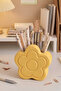 Flower Daisy Design Desktop Organizer Pen Holder 12cm A+ Quality Plastic - Yellow