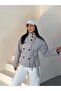 Women's Zra Model Belted Stand Collar Short Cashmere Coat - 2