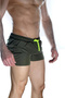 Men's Green Mini Swimsuit Short - 4
