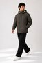 Men's Khaki, Plush Lined, Removable Hood, Wind and Water Resistant, Winter Coat-Coat-Parka - 4