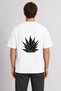 Men's Mexican Spirit Patterned T-Shirt with Back Print - White