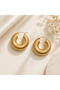 Steel Donat Earrings