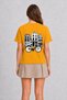 Women's Amsterdam City Themed Artistic Design Back Print - Yellow - 2