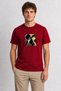 Men's Geometric Coffee Abstraction - Red