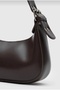 Aci Brown Baguette Bag Soft Textured Women's Shoulder and Hand Use - 2