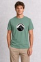 Men's Cairo Pyramid and Palm Tree Print - Green