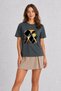 Women's Geometric Coffee Abstraction - Smoked