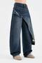 Women's Double-Piece Look Balloon Fit Design Jeans - 4