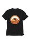 Men's Cairo Pyramids Themed Retro Graphic Back Print - Black - 4