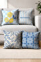 Mediterranean Themed Double-Sided 4-Piece Combination Decorative Throw Pillow Cover Set - 3
