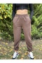 Women's Winter Thick Fleece Lined High Waist Elastic Cuff Basic Jogger Sweatpants - 4