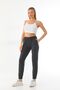 Anthracite High Waisted Jogger Summer Sweatpants - 4