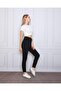 Women's Black Tracksuit with Elastic Waist and Pockets - 3