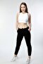 Women's Large Size Basic Jogger Knitted Sweatpants with Pockets - 2