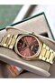 Special design 3 atm slim case steel band women's wristwatch 8276lc - 2