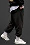 Men's Black Oversize Sweatpants Large Size - 3