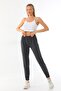 Anthracite High Waisted Jogger Summer Sweatpants - 2
