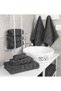 Safi Plus Towel Set Luxury Hotel Quality 600 GSM Genuine Combed Cotton, Super Soft & Absorbent Family Bath Towels 6 Piece Set - 2 Bath Towels, 2 Hand Towels, 2 Washcloths - Dark Grey - 3