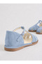Lina Genuine Leather Blue Suede Handmade Buckle Comfortable Wide Fit Women's Sandals - 7