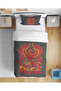 Phoenix Patterned 3D Digital Printed Single Duvet Cover Set Without Sheets for Young Boys