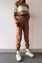 High Collar Stripe Blocky Tight Knit Top and Bottom Knitwear Tracksuit Set - 3