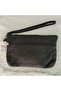 Genuine Lambskin Patterned Design Clutch Handbag with Removable Strap 20X13 cm - 4