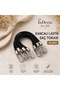 Rubber Hair Clip with Hook Professional Ponytail Bun Rubber Black 10 Pieces - 2