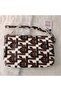Genuine Lambskin Patterned Design Clutch Handbag with Removable Strap 20X13 cm - 5