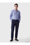 Ozmarka New Season Blue Regular Fit Striped Oxford Men's Shirt - 2
