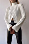 Spanish Style Sleeveless Split Front Thessaloniki Winter Sweater - 2