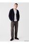 Ozmarka New Season Navy Blue Regular Fit V-Neck Men's Knitwear Cardigan - 2