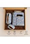 3-Piece Book & Tablet Case Pen Holder Mini Wallet Set |   Flowered Book Cover iPad Case |   Fiber-Filled Pouf |   Gift Set