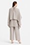 Belted Suit with Cape Detail - 7