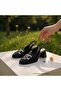 N2633 Women's Genuine Leather Blunt Toe Heeled Classic Shoes - 2
